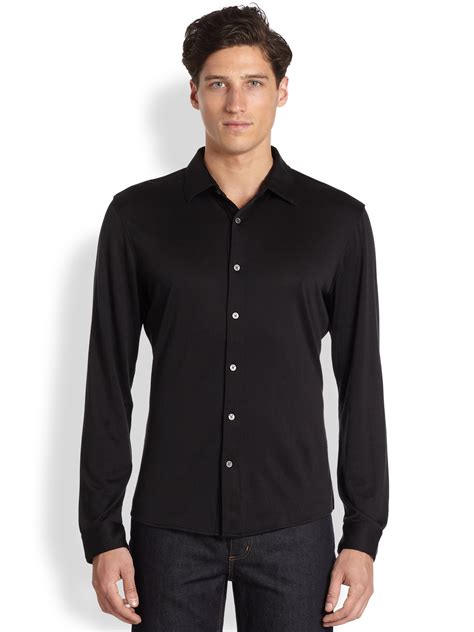 black and red michael kors shirt|Michael Kors black shirt men.